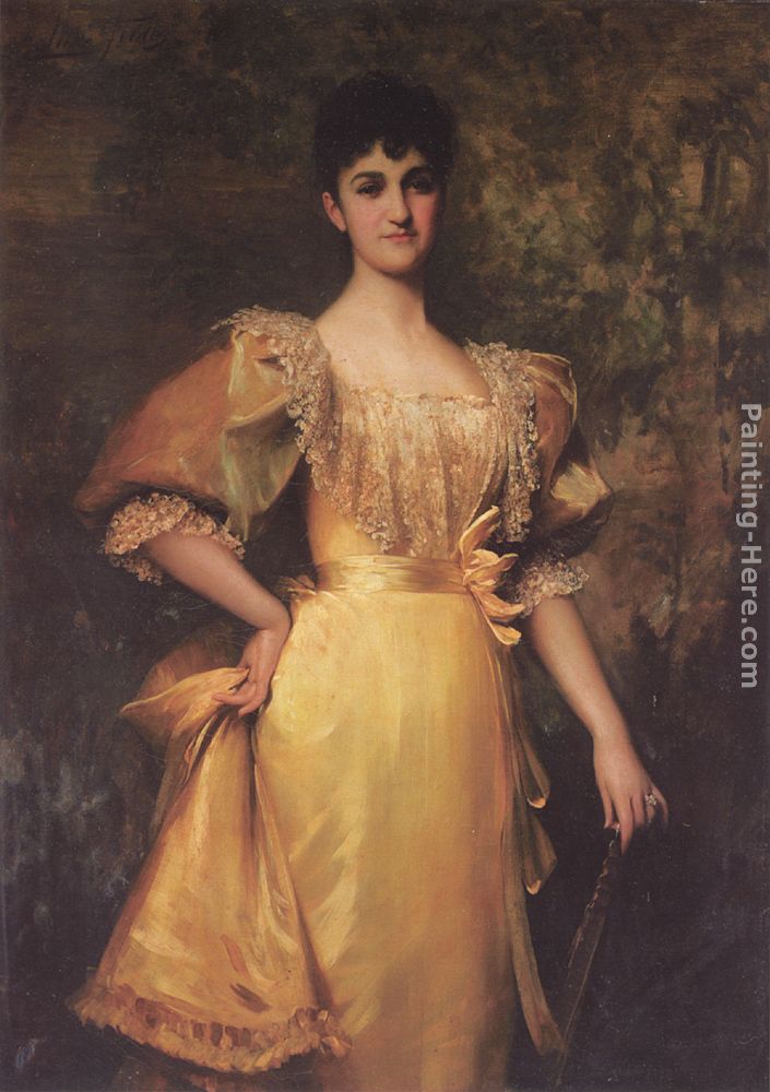 Mrs Pantia Ralli painting - Luke Fildes Mrs Pantia Ralli art painting